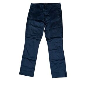 Level 99 High Rise Straight Leg‎ Cropped Ankle Stretch Chino Pants Blue 30